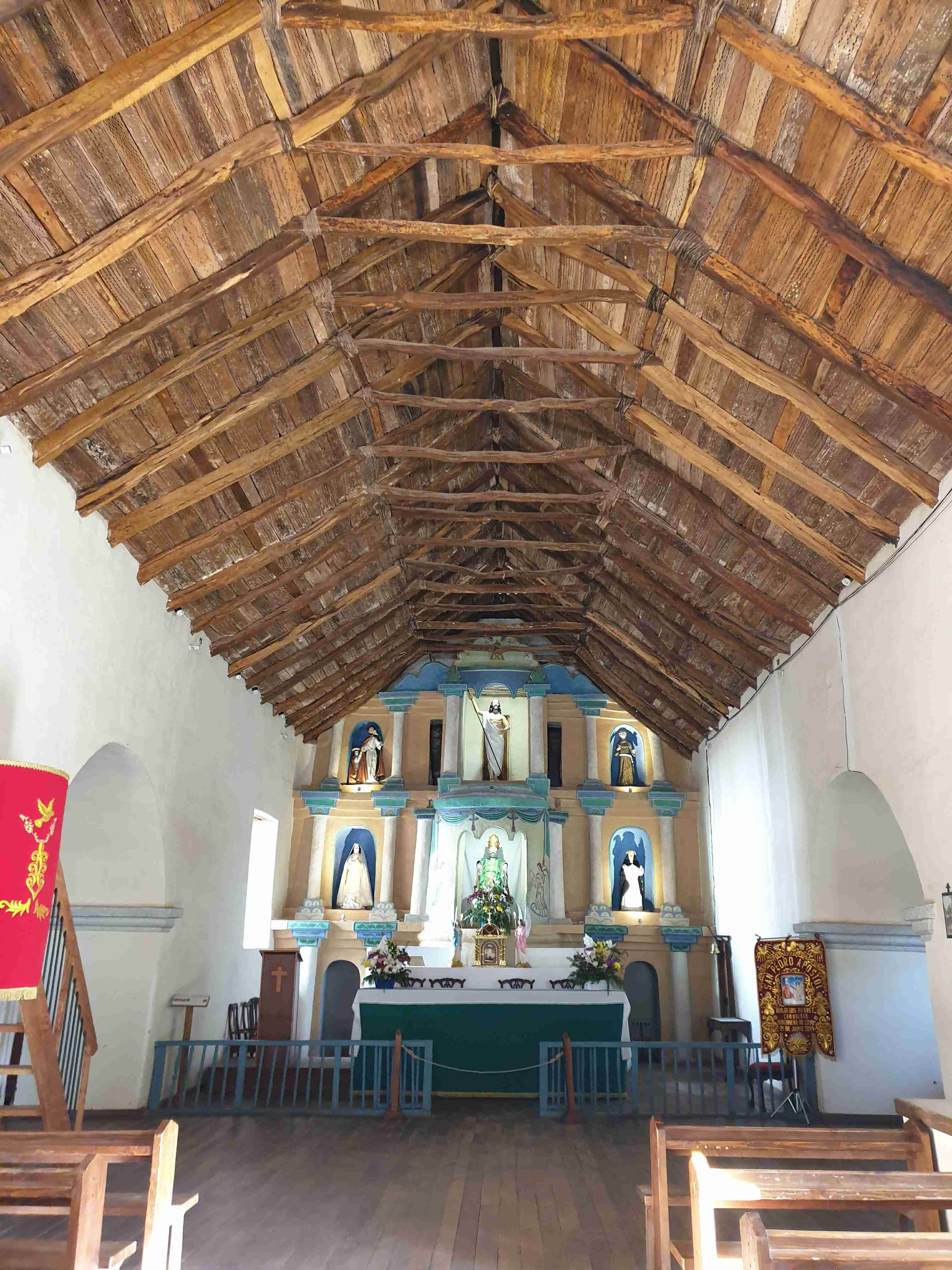 Kirchendecke aus Kaktusholz