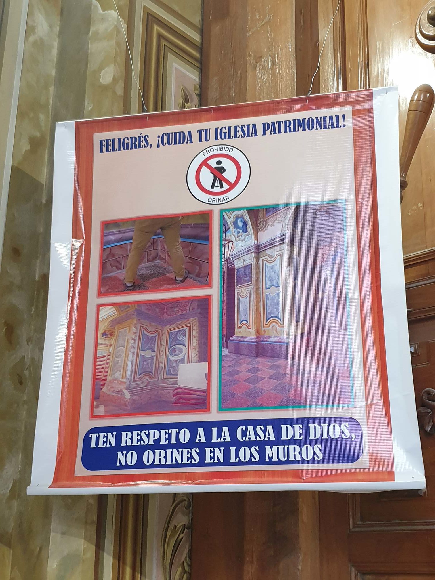 Bitte nicht an die Kirchenwand pinkeln!