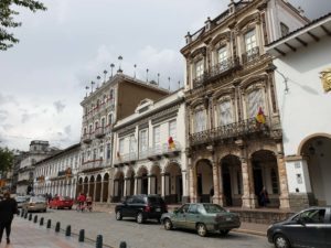 Koloniale Gebäude in der Calle Simón Bolivar